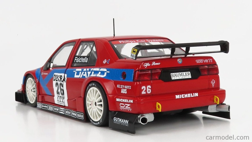 Werk83 Alfa romeo 155 V6 Ti Team Alfa Corse N 26 Dtm Itc 1995 Giancarlo Fisichella 1:18 Červená modrá