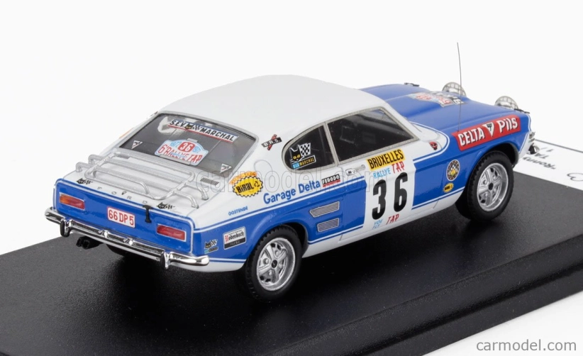 Trofeu Ford england Capri 2600 (night Version) N 36 Rally Tap 1972 Ronny - Adrian Gianfaldone 1:43 Bílá Světle Modrá