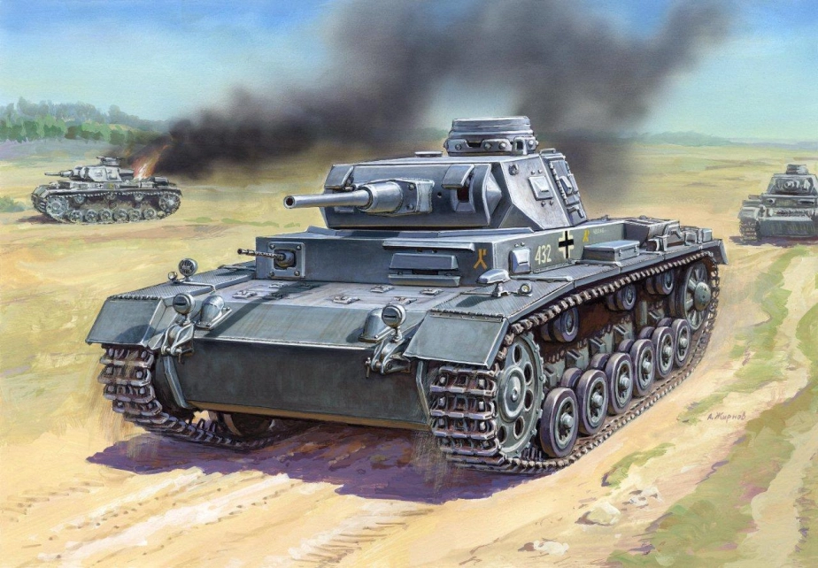 Zvezda Snap Kit - Panzer III (1:100)