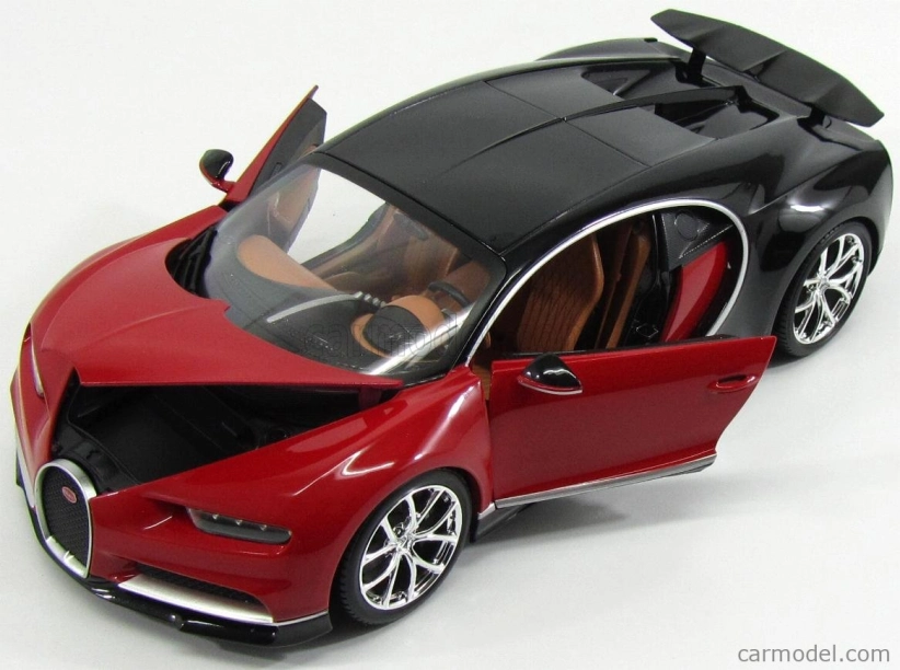Bburago Plus Bugatti Chiron 1:18 červená