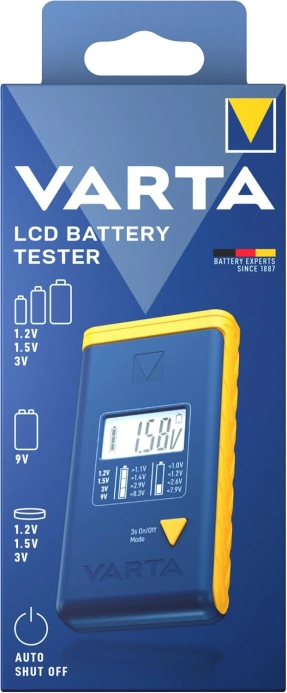 VARTA LCD digitálny tester batérií