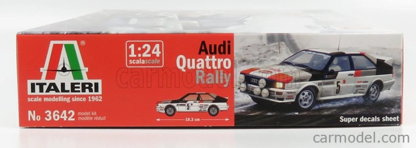 Italeri Audi Quatrro Team Audi Sport N 5 Rally Montecarlo 1981 H.mikkola - A.hertz 1:24 /