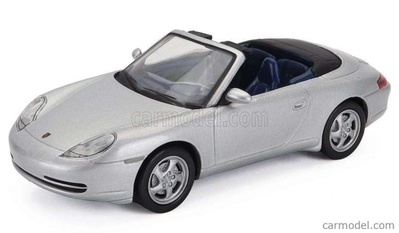 Edicola Porsche 911 996 Carrera Cabriolet Spider 2001 1:43 Silver