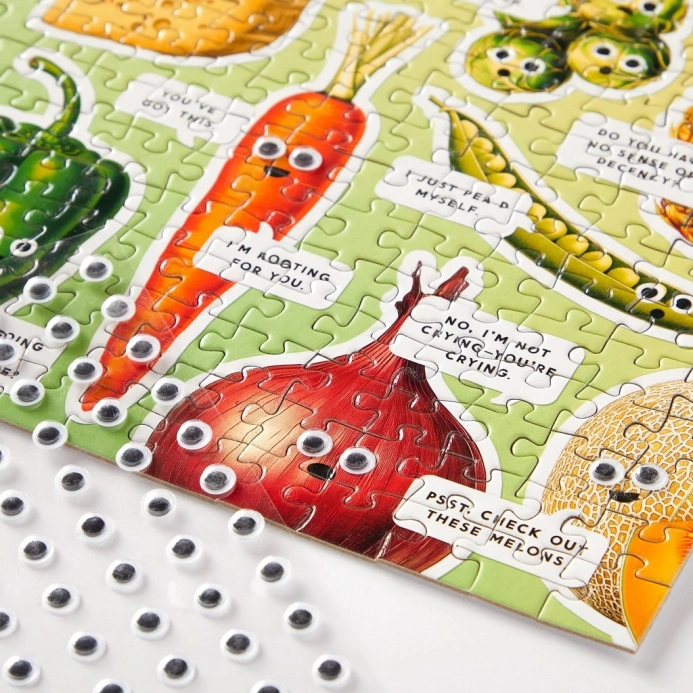 Galison Puzzle Googly Food 1000 dílků