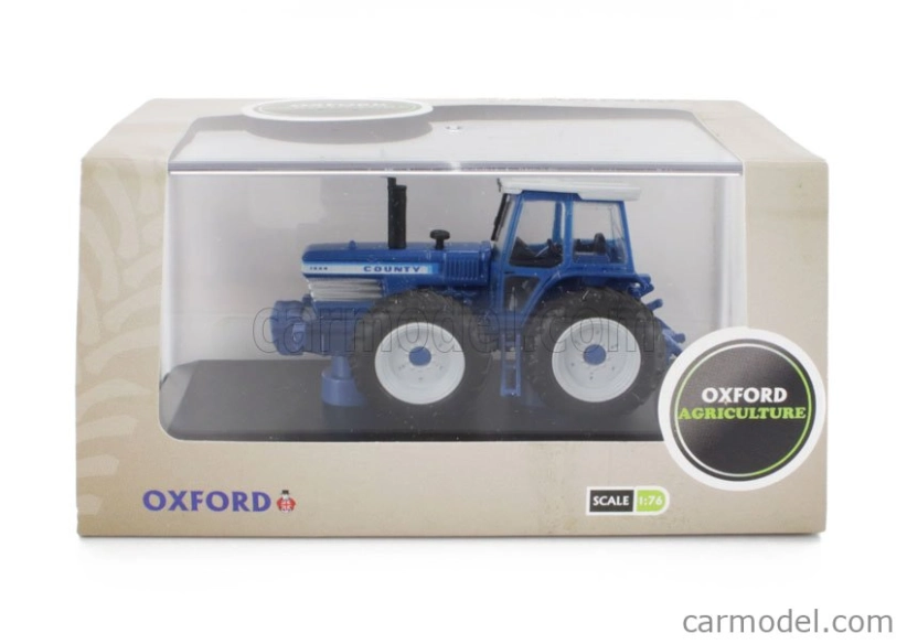 Oxford-models Ford england County Tractor 1995 1:76 Modrá Šedá