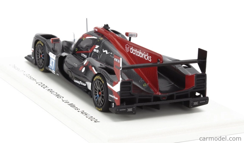 Spark-model Oreca 07 Gibson Gk428 4.2l V8 Team Cool Racing N 47 24h Le Mans 2024 Frederik Vesti - Matt Bell - Naveen Rao 1:43 Black Red