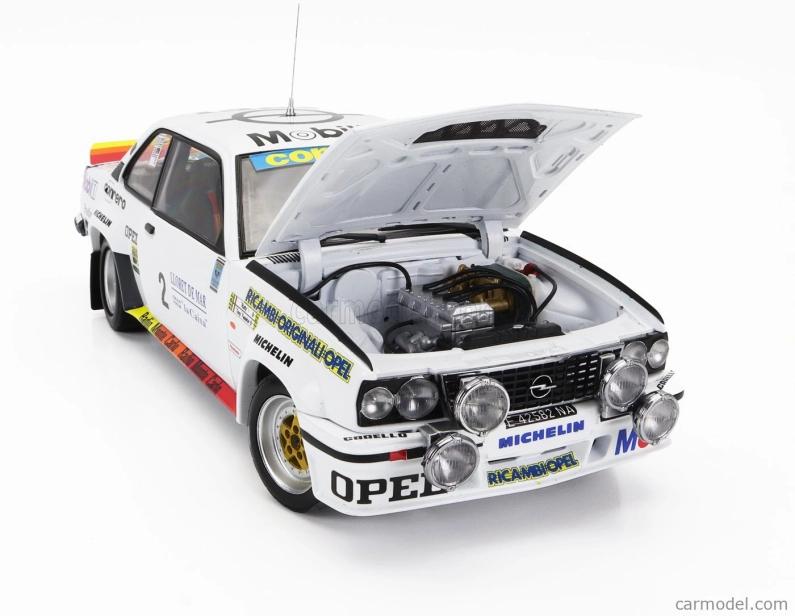 Sun-star Opel Ascona 400 Rally (night Version) N 2 Winner Rally Costa Brava 1982 Tony Fassina - Rudy 1:18 Bílá Červená Oranžová
