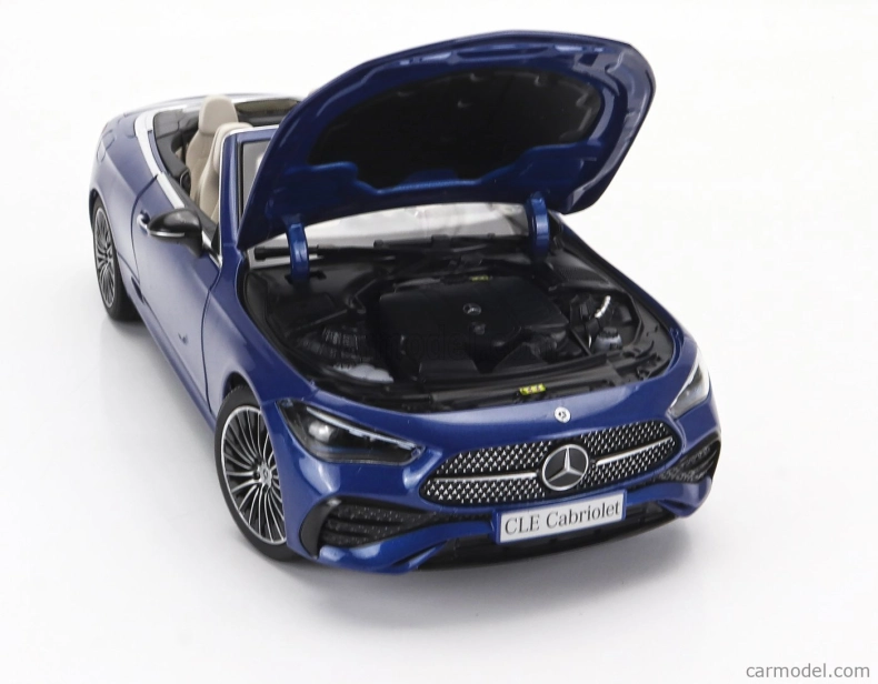 Norev Mercedes benz Cle-class Cabriolet (a236) Amg Line 2024 1:18 Spektrální Modrá Černá