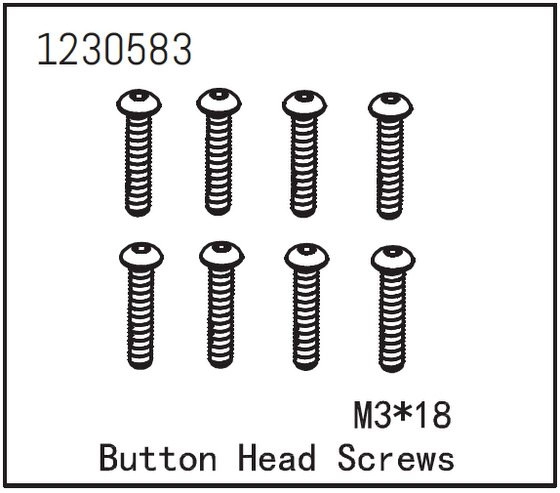 Button Head Screw M3*18 (8)