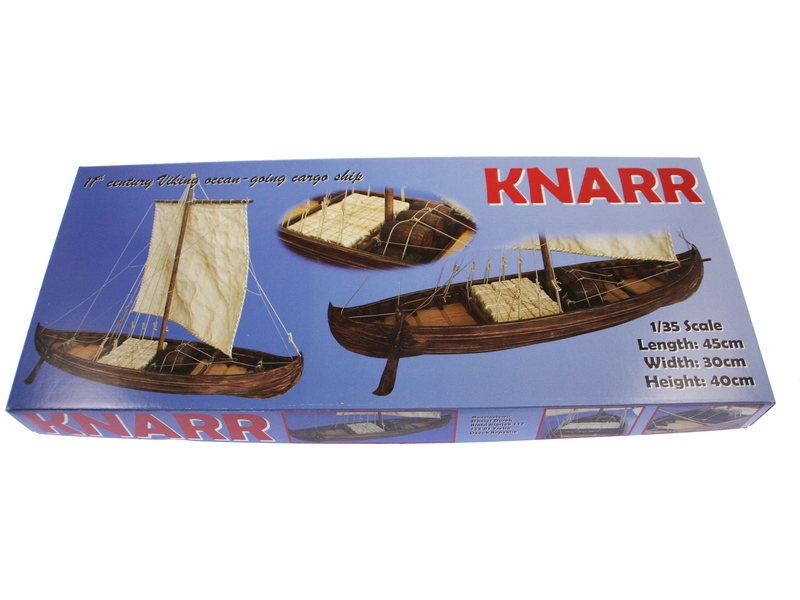 Dušek vikingská loď Knarr 1:72 kit
