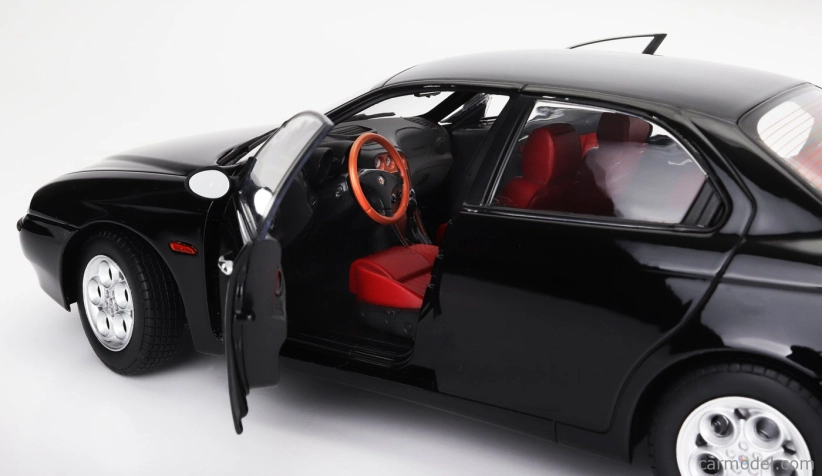 Mitica-diecast Alfa romeo 156 2.5 V6 24v 1997 – Red Interior 1:18 Black 601 Nero