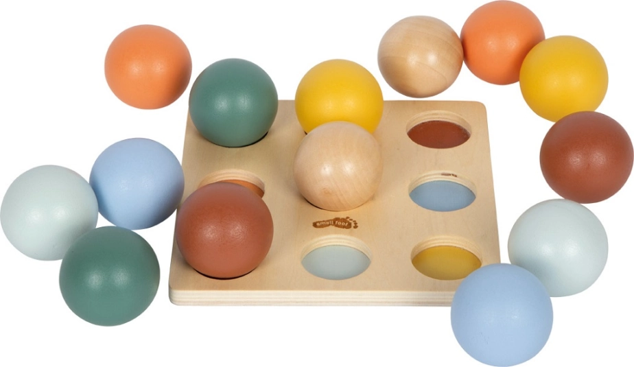 small foot Montessori triediaca hra s loptičkami