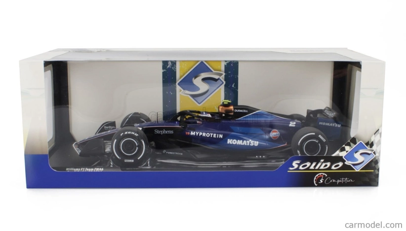 Solido Williams F1  Fw46 Team Williams Racing N 2 Saudi Arabia 2024 Logan Sargeant 1:18 2 Tóny Modré
