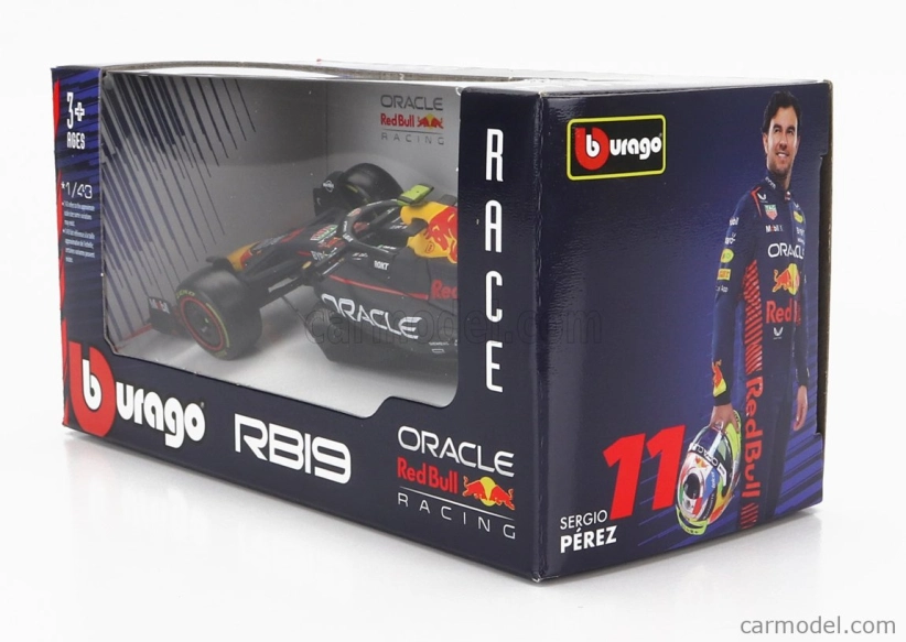 Bburago Red bull F1 Rb19 Team Oracle Red Bull Racing N 11 1:43, tmavě modrá