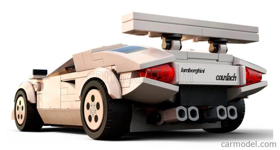 Lego Lamborghini Lego Speed Champion - Countach 5000 1988 - 262 Pezzi - 262 dielikov biela