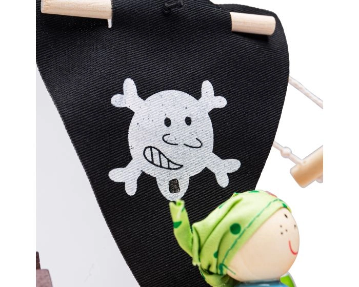Bigjigs Toys Pirátská loď s piráty - poškozený obal