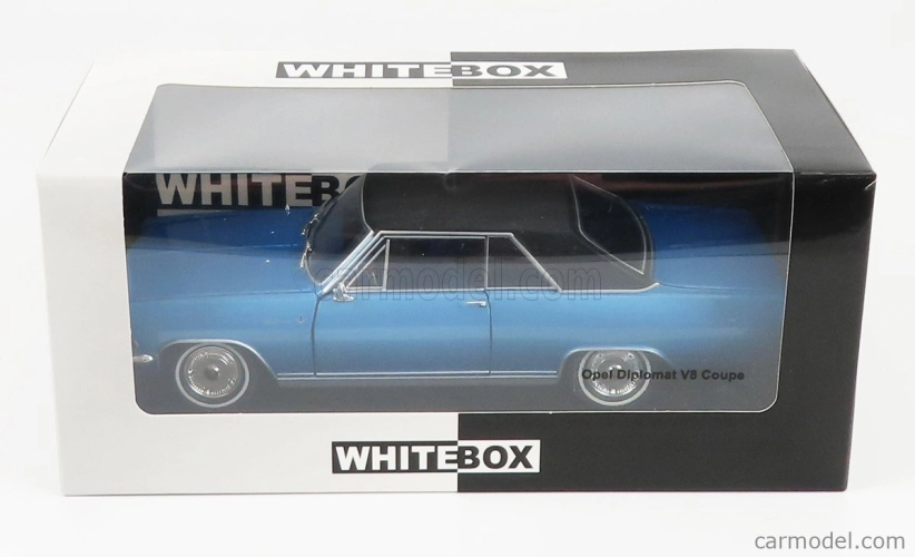 Whitebox Opel Diplomat A V8 Coupe 1965 1:24 Světle Modrá Černá