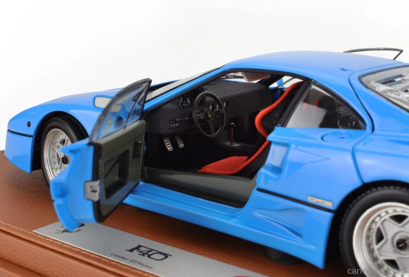 Bbr-models Ferrari F40 1987 - Con Vetrina - With Showcase 1:18 Azzurro - Světle Modrá