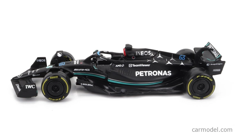Bburago Mercedes gp F1 W14 Team Mercedes-amg Petronas F1 N 63 1:43, černá