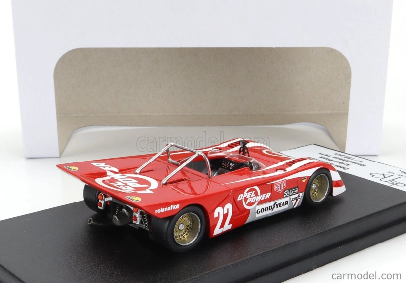 Trofeu Chevron Opel Steinmetz N 22 Hockenheim 1971 Arthur Blank 1:43 Červená Bílá
