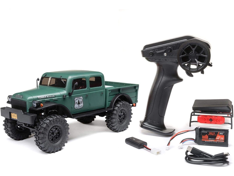 RC auto Axial SCX24 Dodge Power Wagon 1940 1:24 4WD, zelená