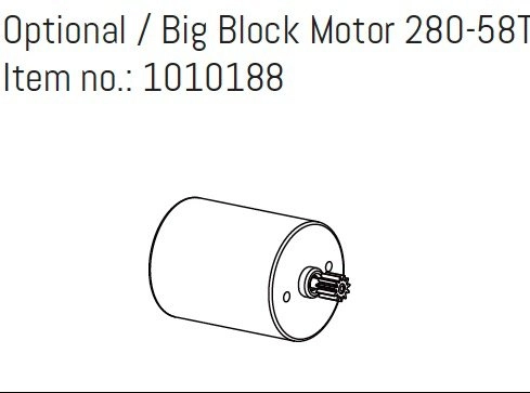 HBP240376 - (1010188) Opt. Big Block Motor 280-58T