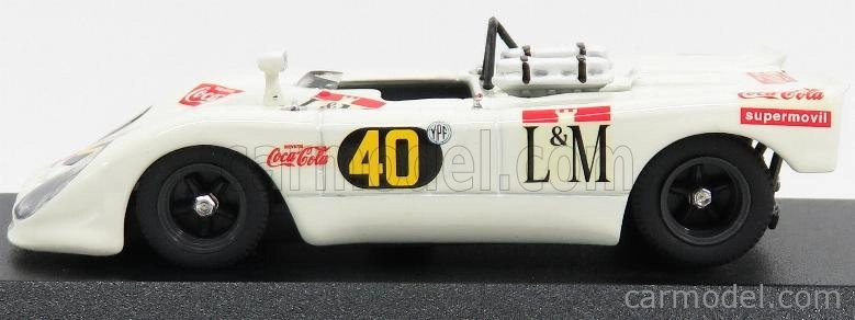 Best-model Porsche 908/2 Flunder Spider N 40 Temporada 1970 Decadenet - Pairetti 1:43 Bílá
