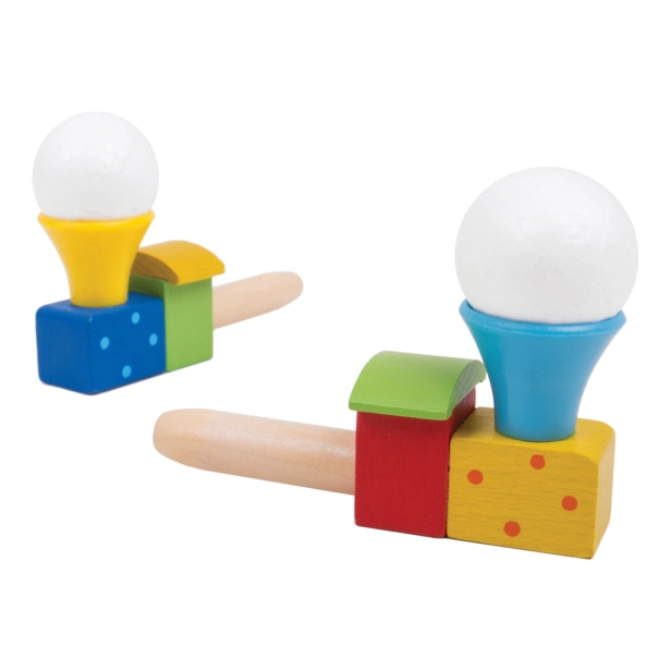 Bigjigs Toys Fúkacia lokomotíva s balónikom 1 kus