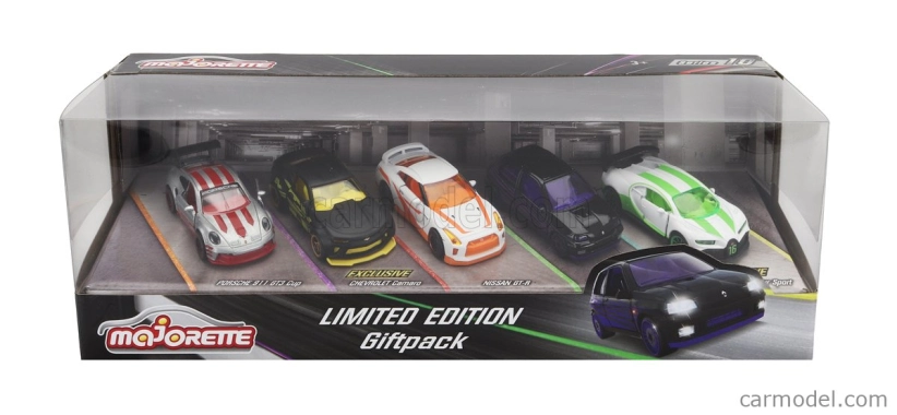 Majorette Porsche Set pěti modelů 1:64