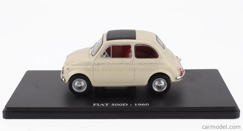 Edicola Fiat 500d 1960 - Con Vetrina - With Showcase 1:24 Cream