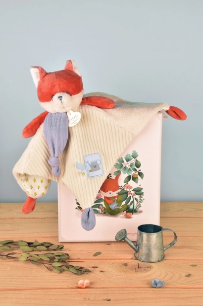 Doudou Dárková sada Plyšový muchláček liška Romarin 27 cm