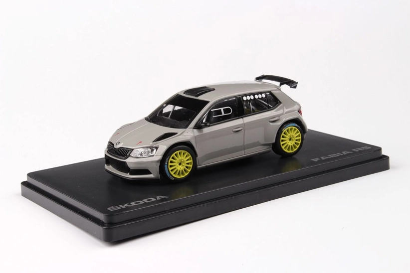 Abrex Škoda Fabia III R5 (2015) 1:43 - Šedá Steel Uni