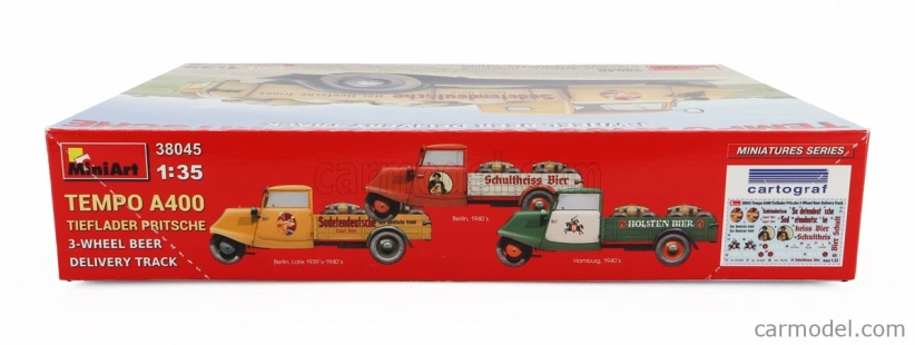 Miniart Tempo A400 Lieferwagen 3-wheels Beer Delivery Truck 1962 1:35 /