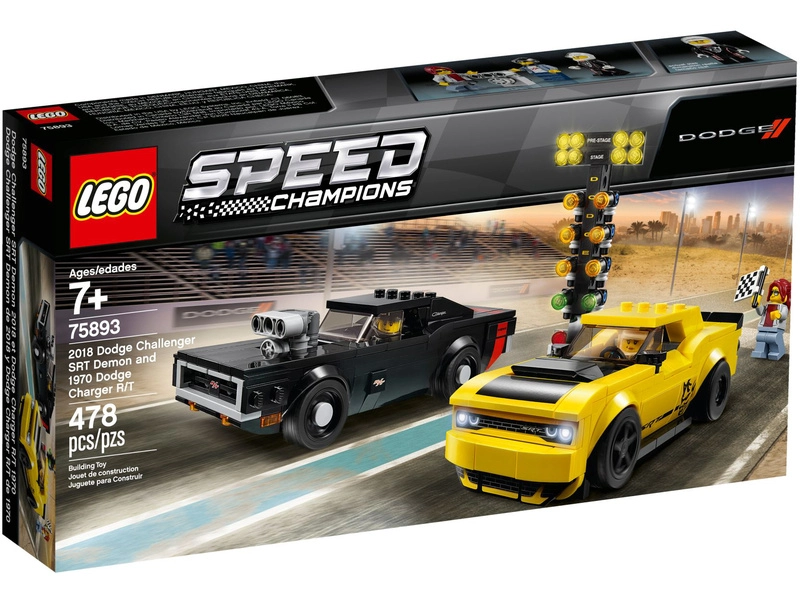 LEGO Speed Champions - 2018 Dodge Challenger SRT Demon a 1970 Dodge Charger R/T