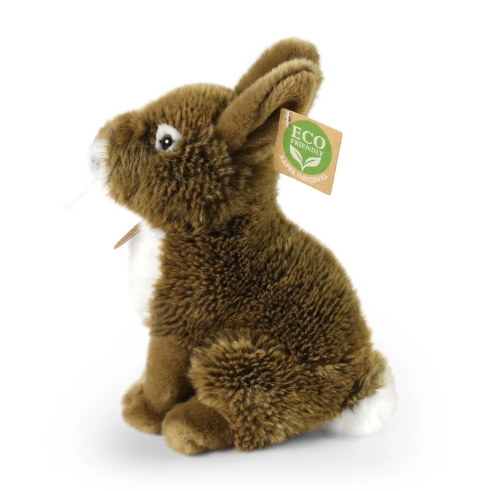 Rappa Plyšový zajac hnedý 20 cm ECO-FRIENDLY