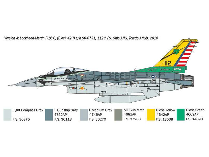 Italeri Lockheed F-16C Fighting Falcon (1:48)