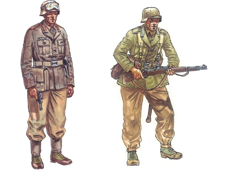 Italeri figúrky – WWII D.A.K. INFANTRY (1:72)