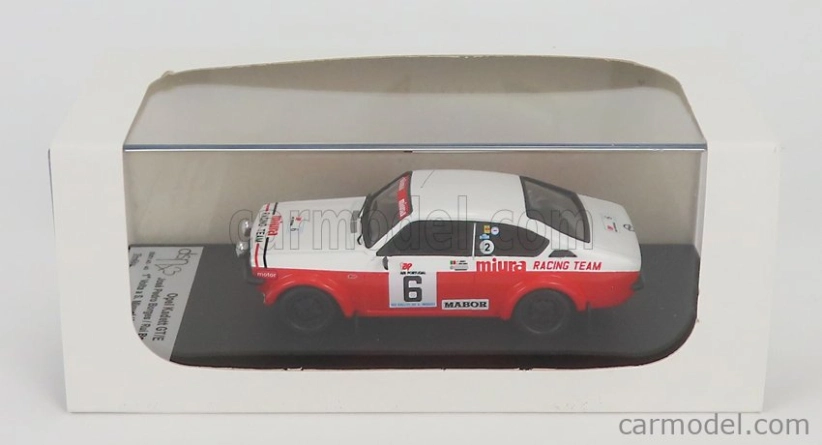 Trofeu Opel Kadett Gt/e N 6 Winner Rally Azores Volta A S.miguel 1979 J.p.borges - R.bevilacqua 1:43 Biela červená