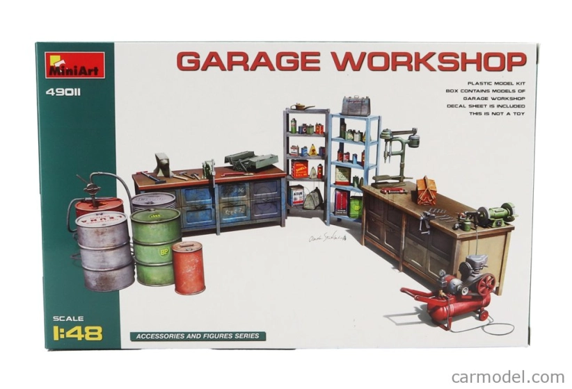 Miniart Accessories Garage Workshop 1:48 /