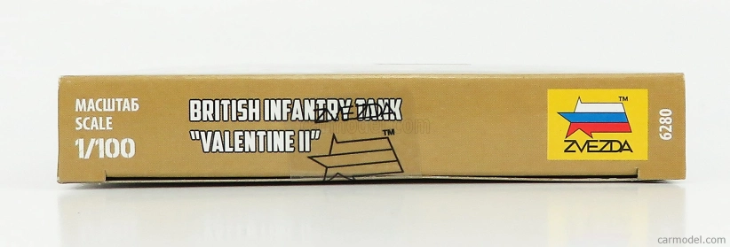 Zvezda Tank Valentine Ii Military British Infantry 1:100 /