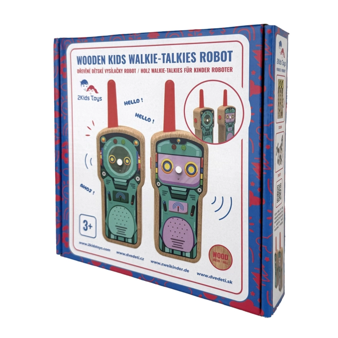2Kids Toys Drevené detské vysielačky Robot