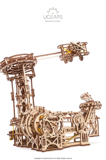 Ugears 3D drevené mechanické puzzle lietajúce stroje
