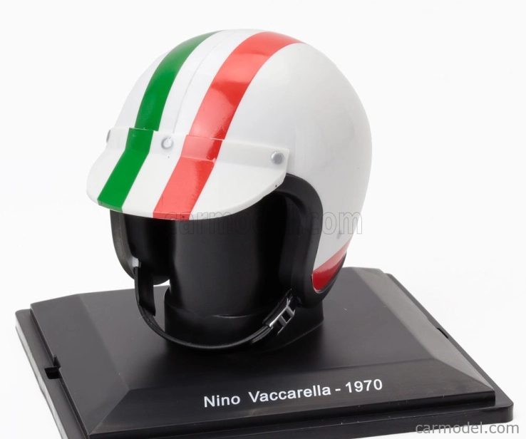 Edicola Prilba Casco Prilba Nino Vaccarella 512s Team Sefac Spa Ferrari Sezóna 1970 1:5 Biela červená