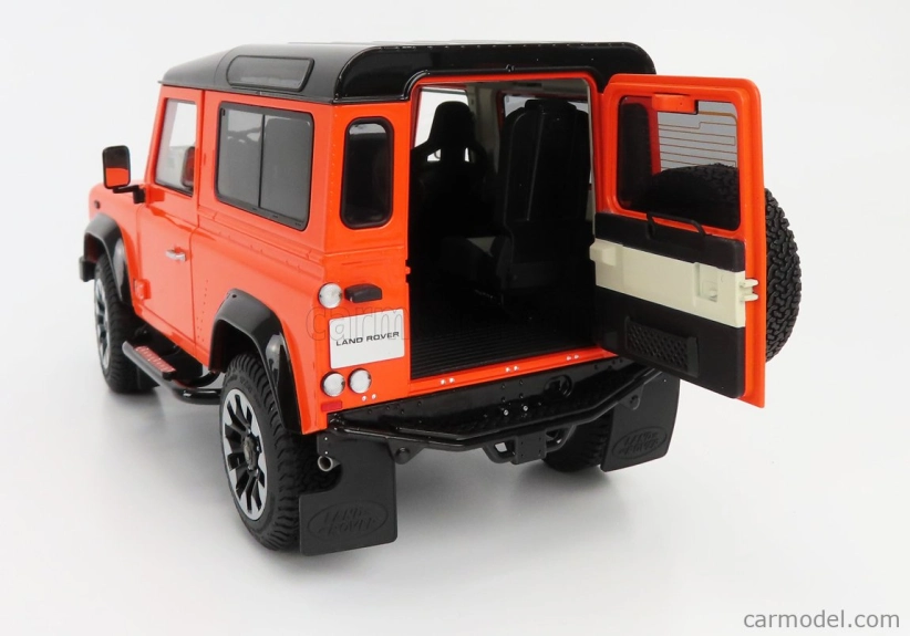 Lcd-model Land rover Defender 90 Works V8 70th Edition 2018 1:18 Orange