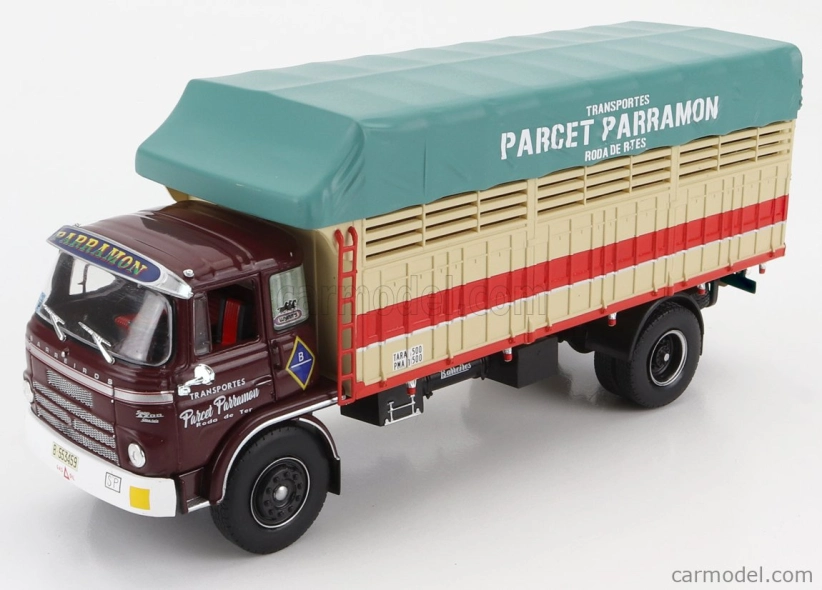 Edicola Barreiros Super Azor Truck Telonato Parcet Parramon Transports 2-assi 1967 1:43 Brown Cream