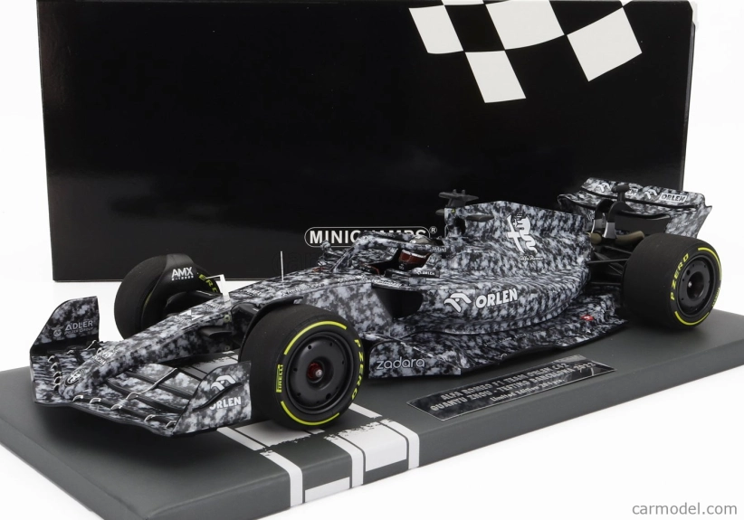 Minichamps Alfa romeo F1 C42 Team Orlen Racing N 24 Test Barcelona 2022 Guanyu Zhou 1:18 Černá Bílá