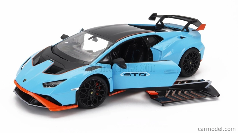 Rastar Lamborghini Huracan Sto Lp640-2 2021 1:18 svetlo modrá oranžová