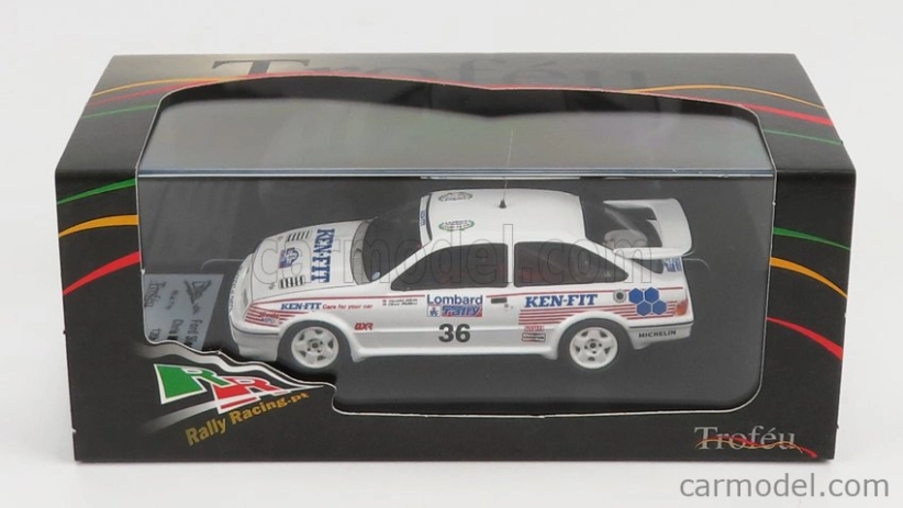 Trofeu Ford england Sierra Rs Cosworth N 36 Rally Rac Lombard 1987 C.mellors - H.white 1:43 Biela