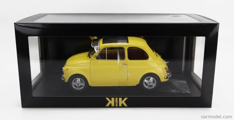 Fiat 500 F Custom 1968 v mierke 1:12 žltá