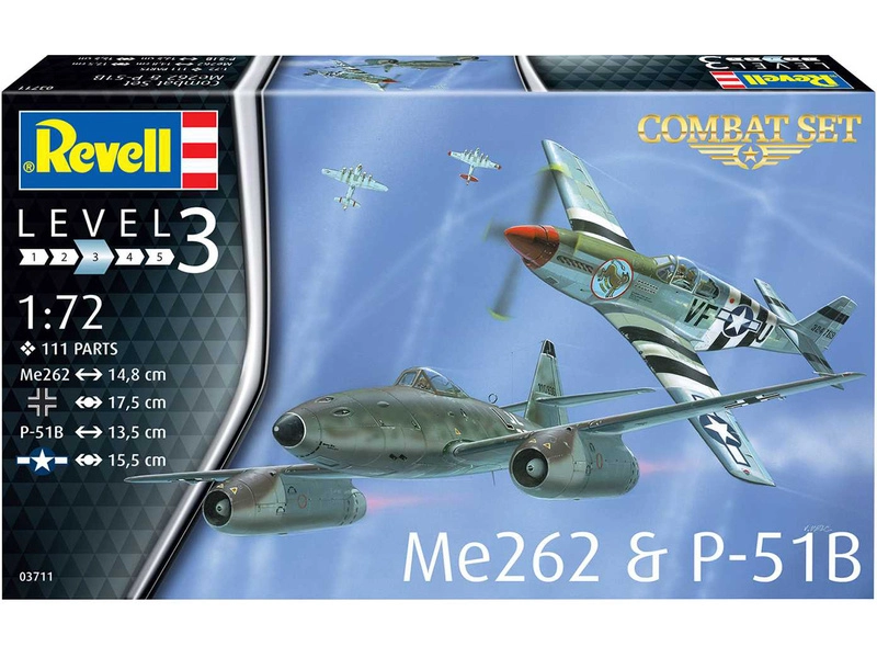 Revell Messerschmitt Me 262, P-51B Mustang (1:72)